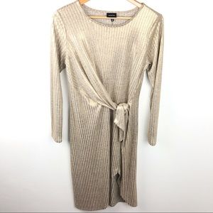Gold Dress Who What Wear in EUC size Small